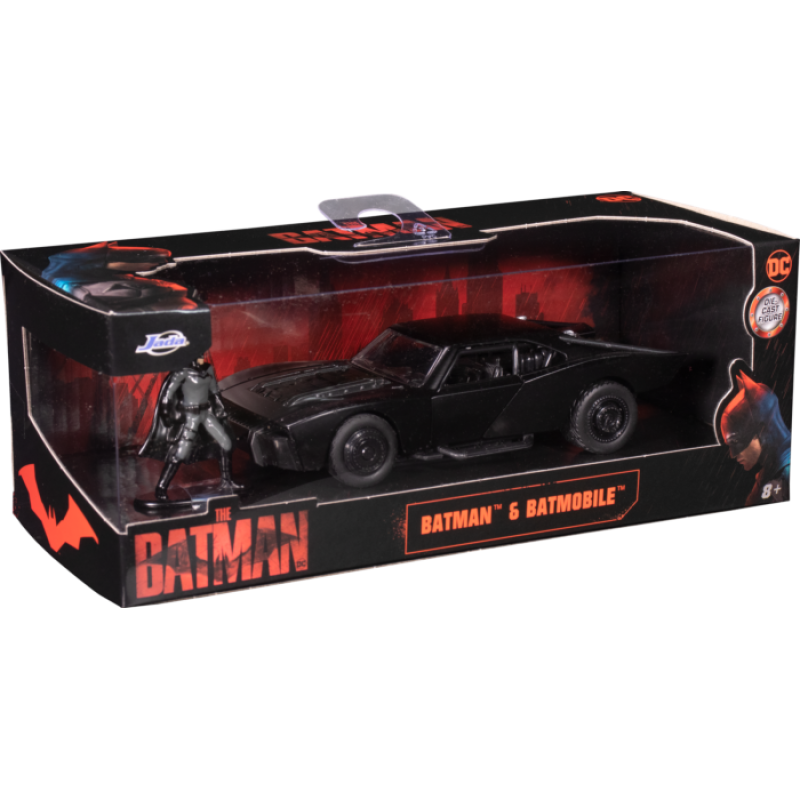 The Batman (2022) Batmobile with Figure 1/32th Scale DieCast Vehicle